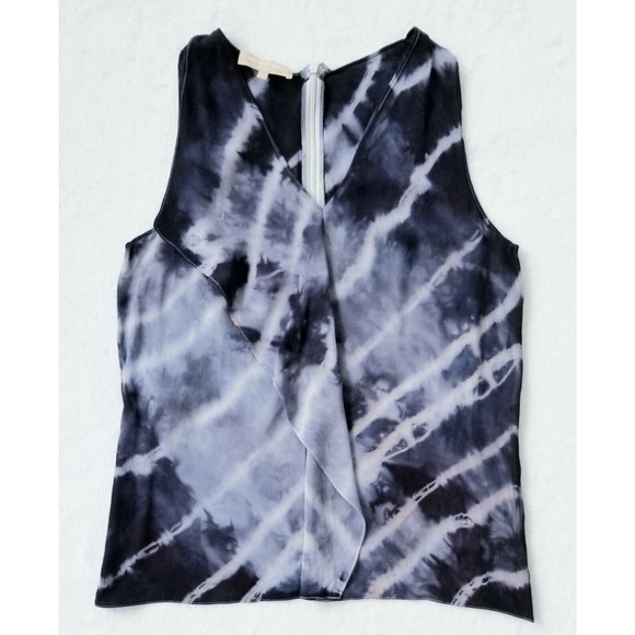 MICHAEL KORS "RUNWAY COLLECTION" ITALY FLUTTER PANEL SILK BLOUSE TANK TOP $495 4 - Picture 9 of 9